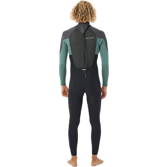 2023 Rip Curl Mens Omega Eco 4/3mm Back Zip Wetsuit 138MFS - Muted Green